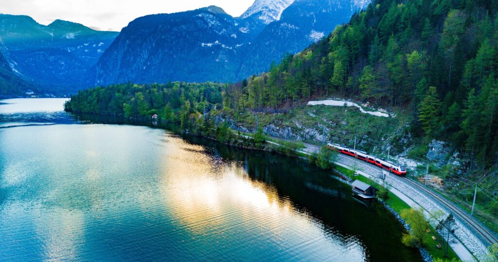 Train ride through Austria