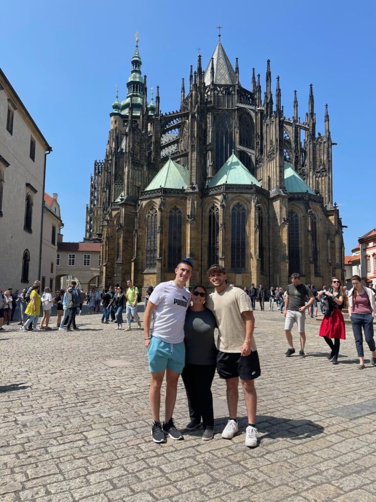 Prague Castle with Family