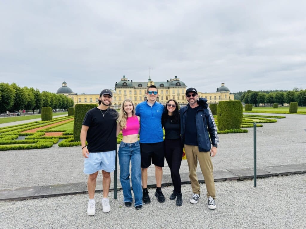 Drottningholm Palace with Family