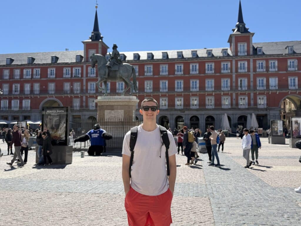 Dylan at Plaza Mayor