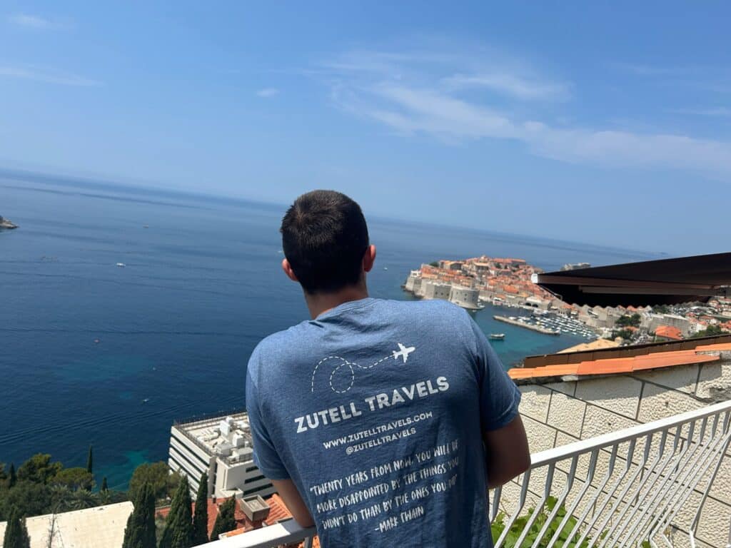 View of Dubrovnik from our Airbnb