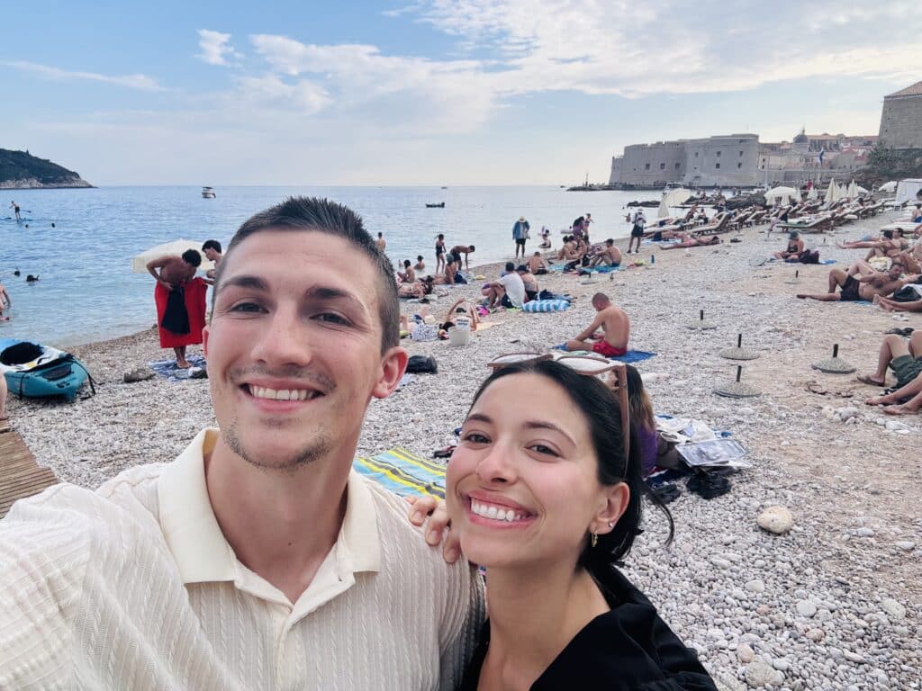 Banje Beach Selfie