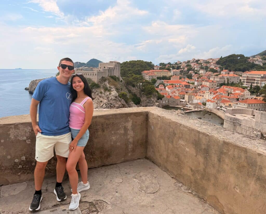View of Fort Lovrijenac from City Walls Walk