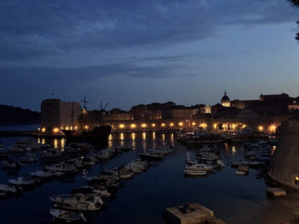 Outside Old Town at Night