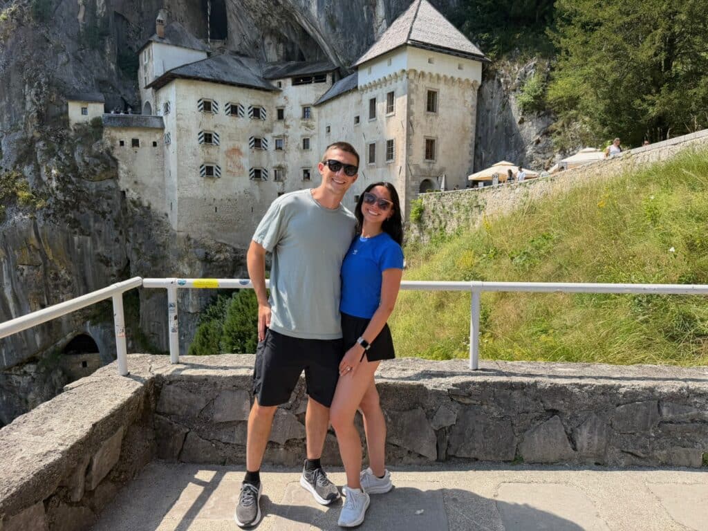 Predjama Castle with Maddy
