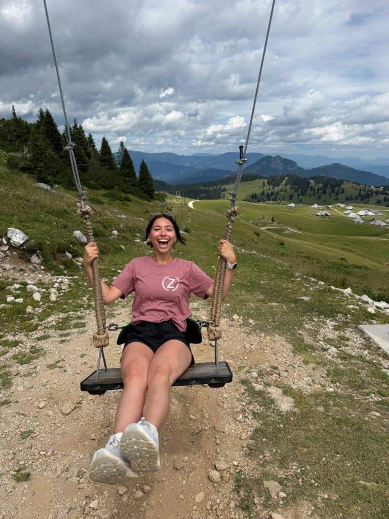 Swing in Velika planina